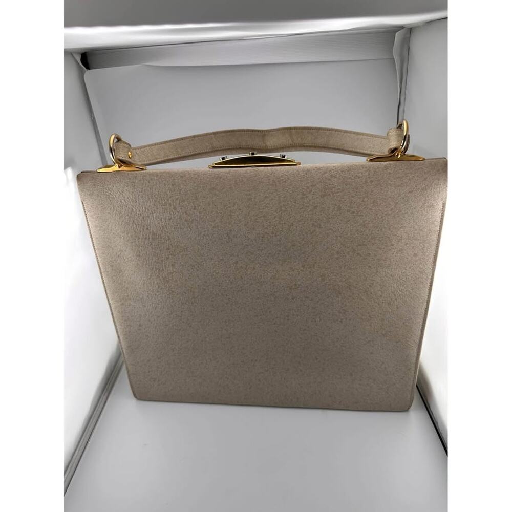 Vintage Cream purse w/ gold hardware - Picture 7 of 10